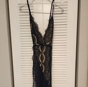 Fashion Nova long sheer lace dress